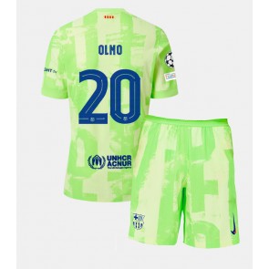 Barcelona Dani Olmo #20 Dětské Alternativní dres komplet 2024-25 Krátký Rukáv (+ trenýrky)